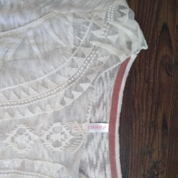 Sheer White Lace Sweater - Picture 7 of 7